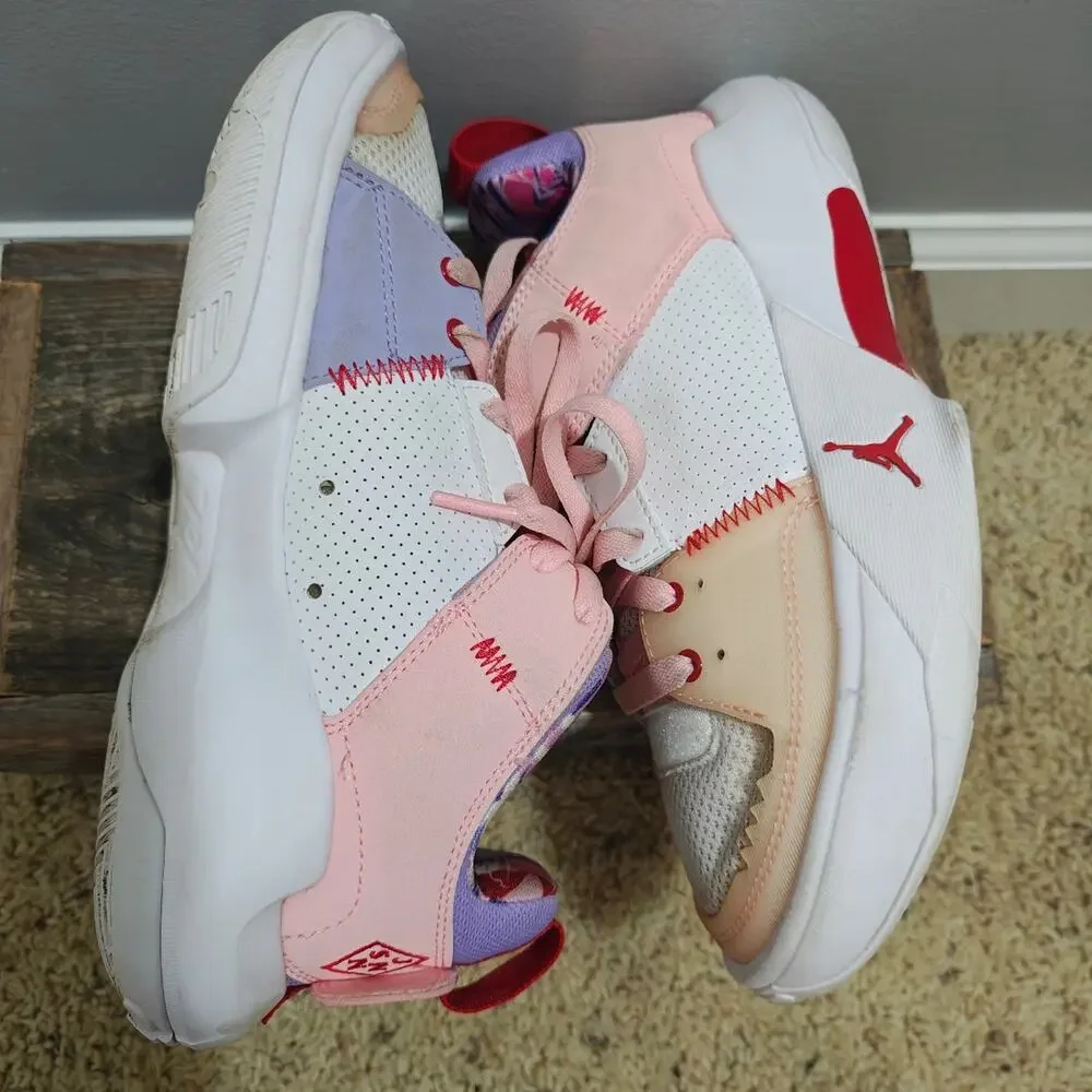 Jordan One Take 4 Pink Blast Purple White Sneakers Size 4.5Y DO3102-100